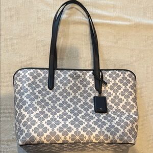 Coach Gray Clover Tote Bag